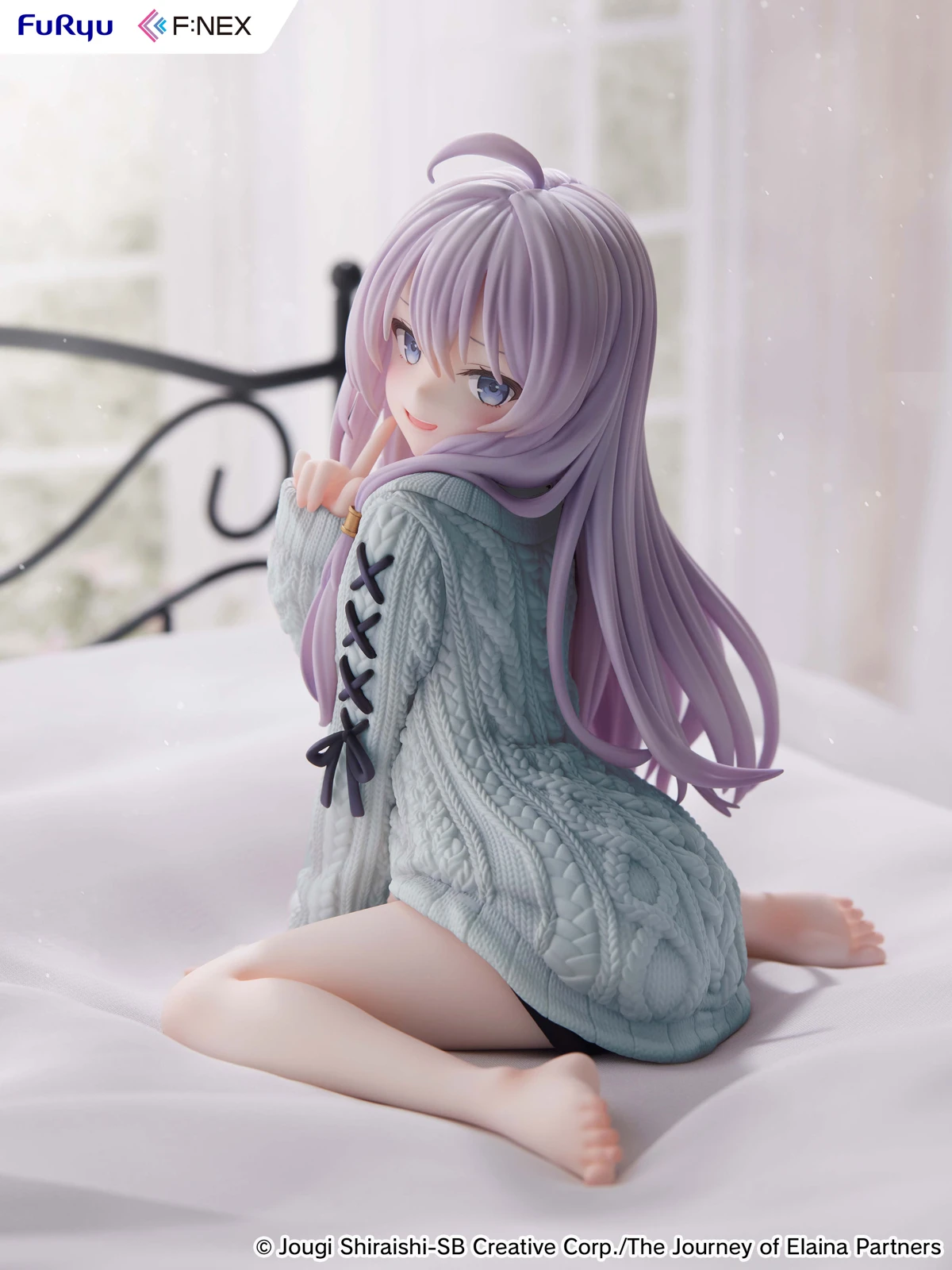 1/7 Scale Blue Knit Dress Ver. Elaina - Wandering Witch: The Journey of Elaina Official Statue - F:NEX