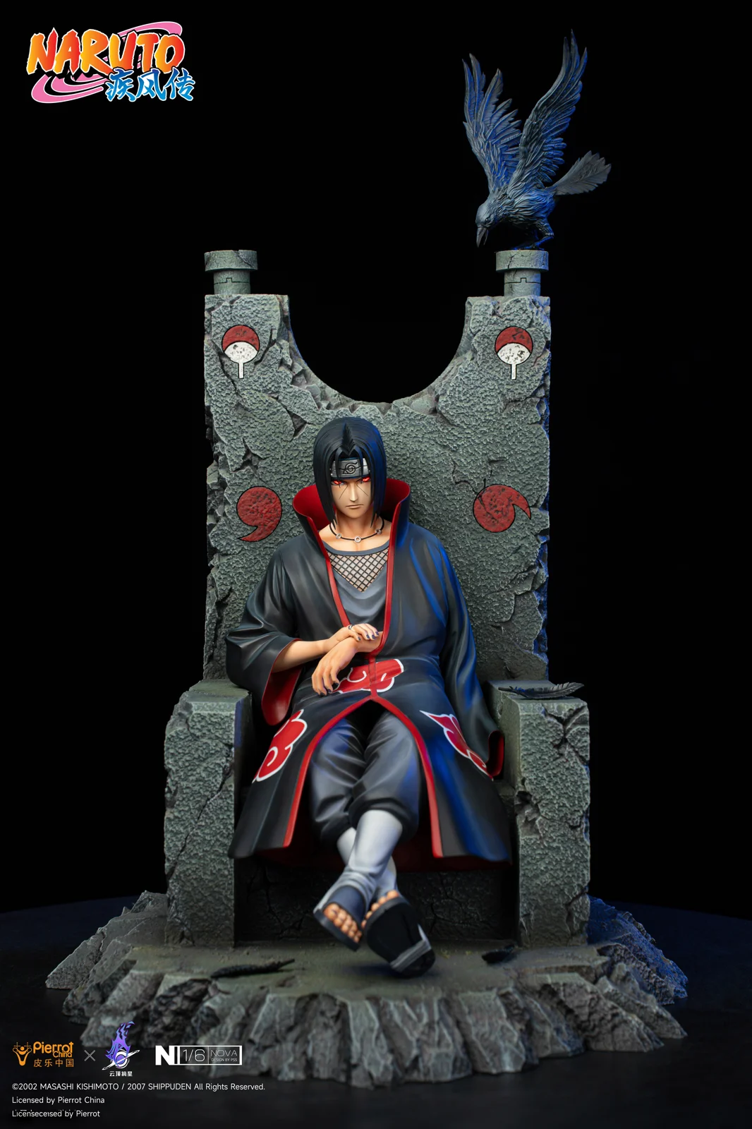 1/6 Scale Licensed Itachi Uchiha with LED - Naruto: Shippuden Resin Statue - Pierrot China