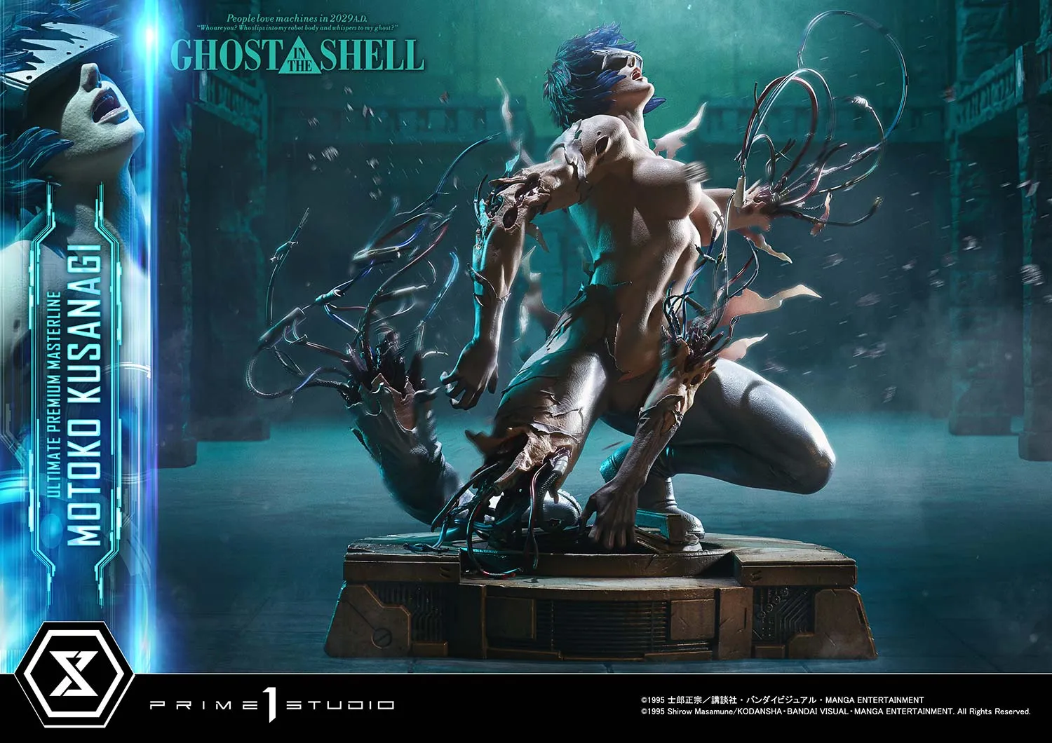 1/4 Scale Licensed Motoko Kusanagi - Ghost in the Shell Resin Statue - Prime 1 Studio
