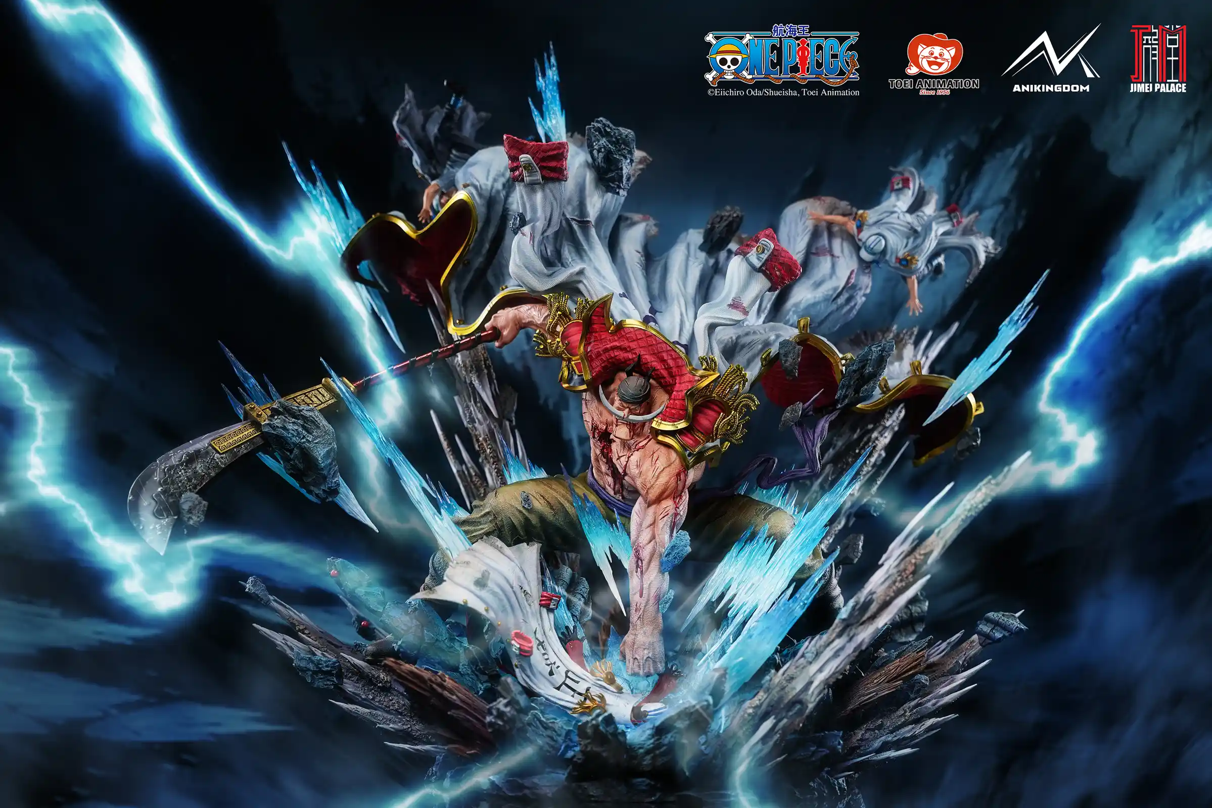 Licensed Whitebeard Edward Newgate with LED - ONE PIECE Resin Statue - ANIKINGDOM