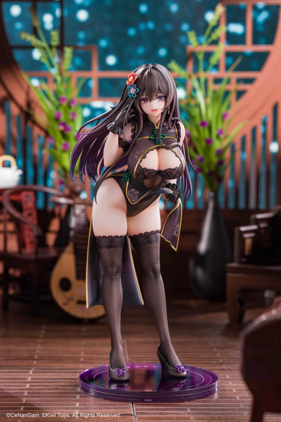 1/6 Scale Cheongsam Nyan - Original Design Official Statue - Kiwi Toys