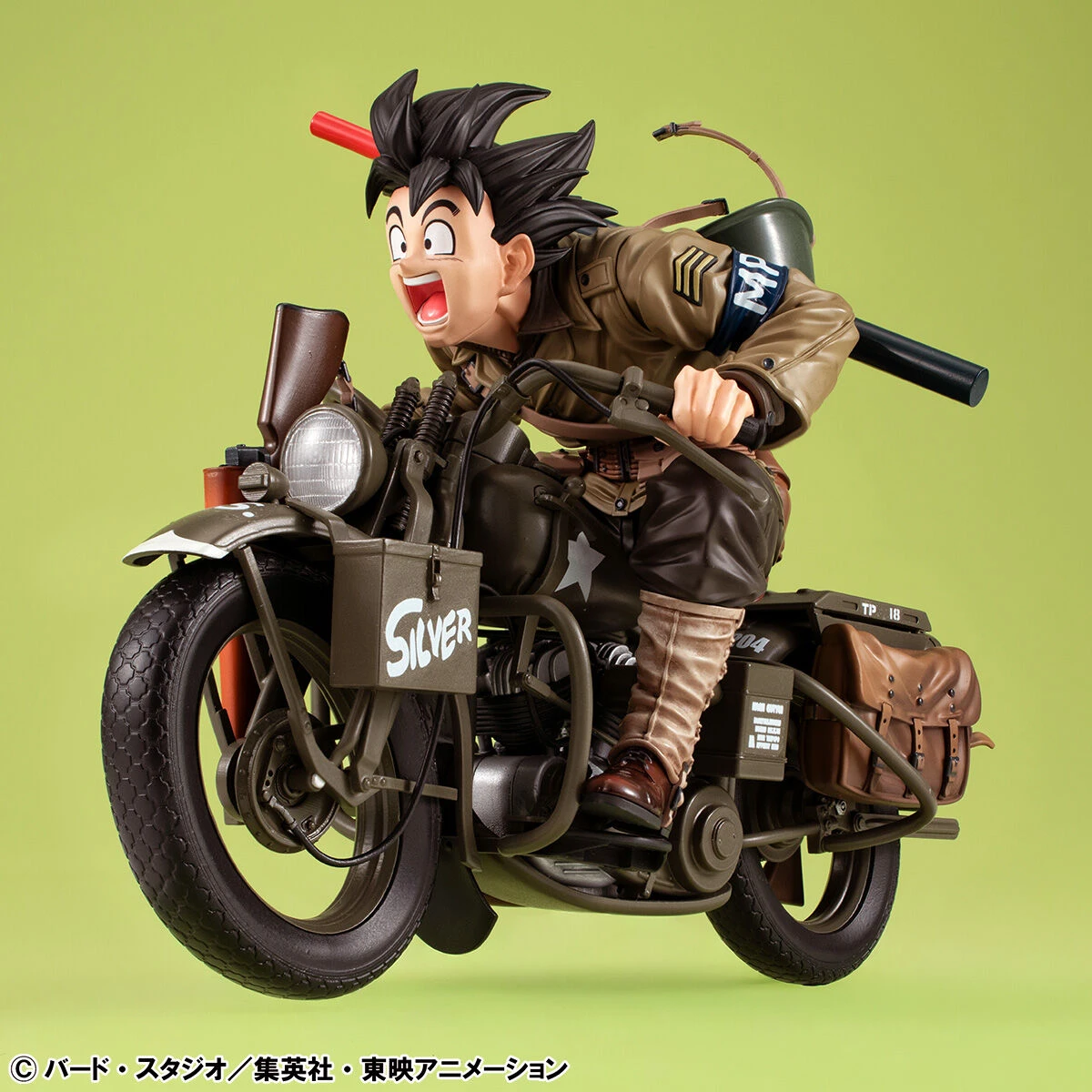 DESKTOP Son Goku Riding Motorcycle - Dragon Ball Official Statue - MegaHouse - Image 1