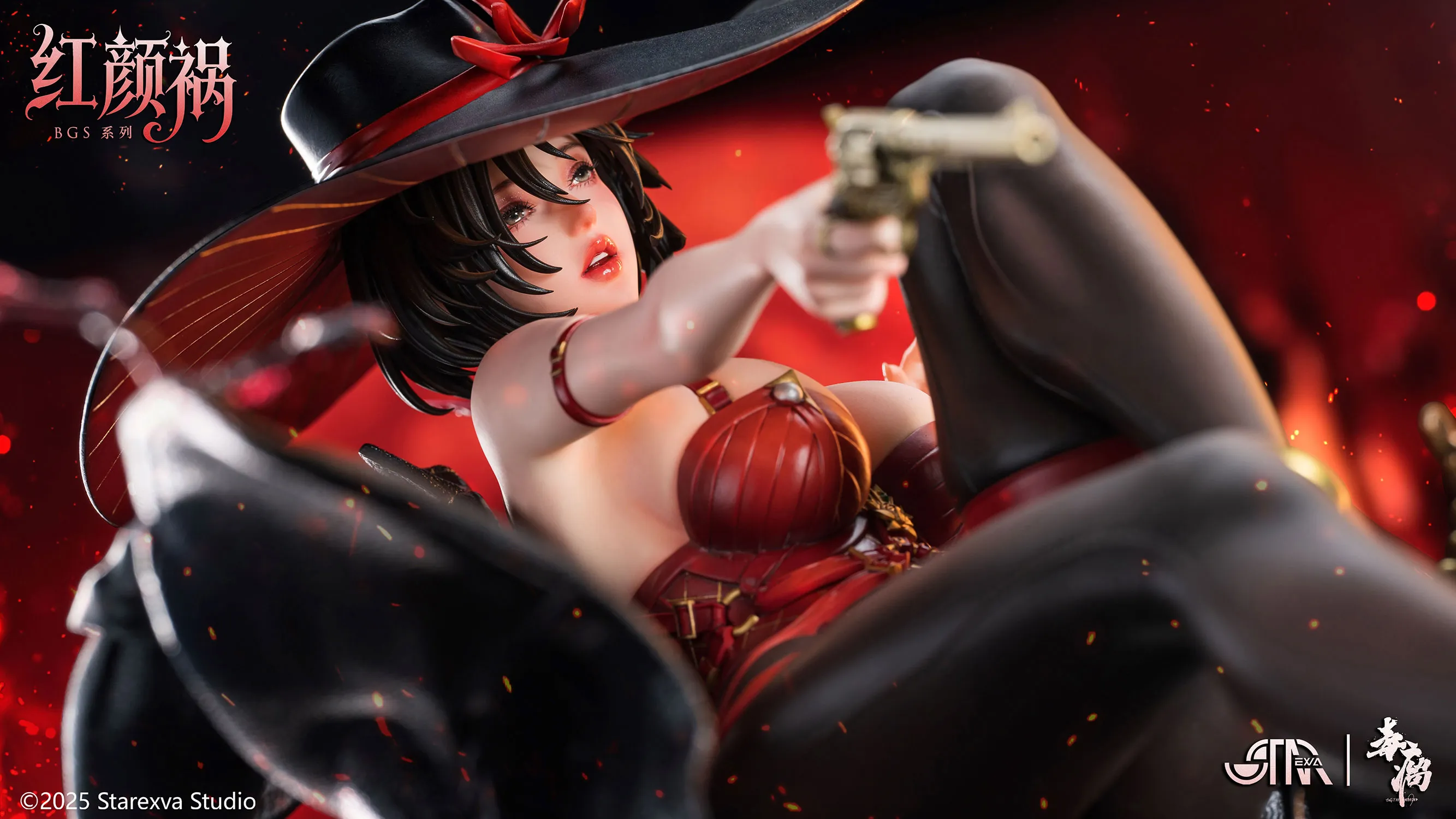 1/4 Scale Licensed Hong Yan Huo - Original Design Resin Statue - STAREXVA Studios - Image 10