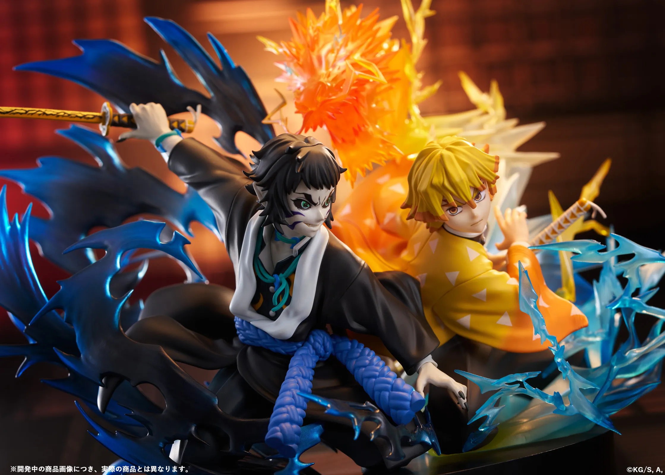 Zenitsu Agatsuma & Kaigaku - Demon Slayer: Kimetsu No Yaiba Official Statue - Good Smile Company - Image 2