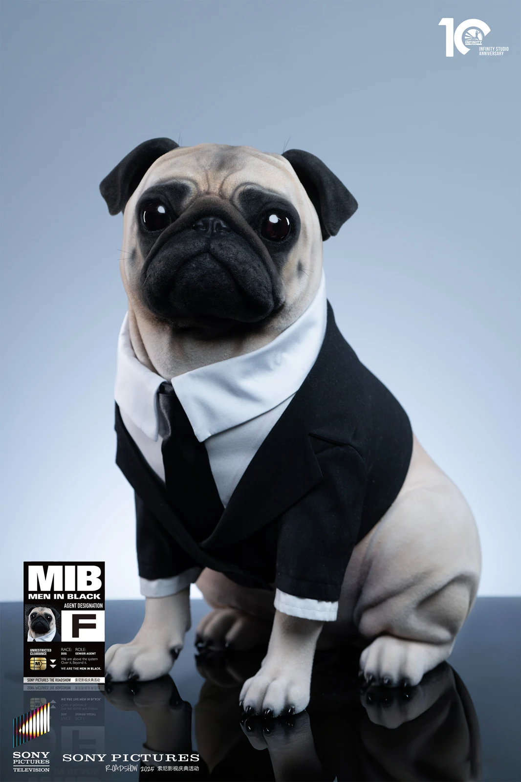 1/1 Scale Licensed Frank the Pug - Men in Black Statue - Infinity Studios - Image 1