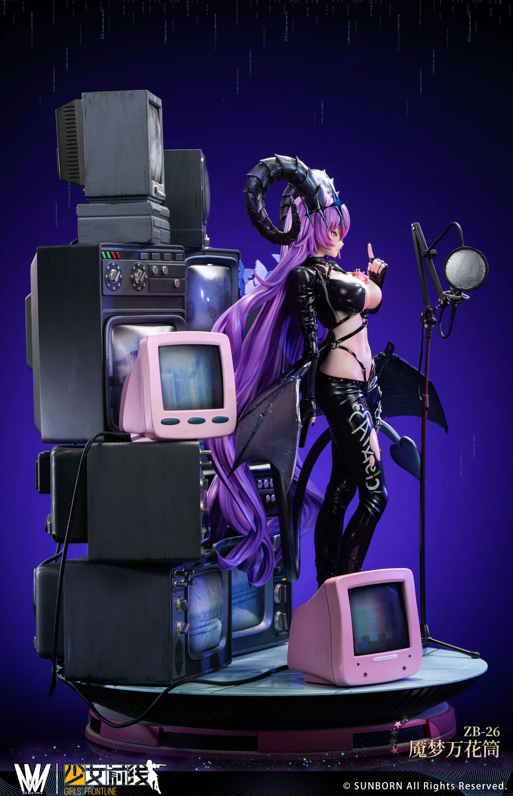 1/4 Scale Licensed Kaleidoscope of Nightmares Ver. ZB-26 with LED - Girls' Frontline Resin Statue - Max Milk Studio - Image 7