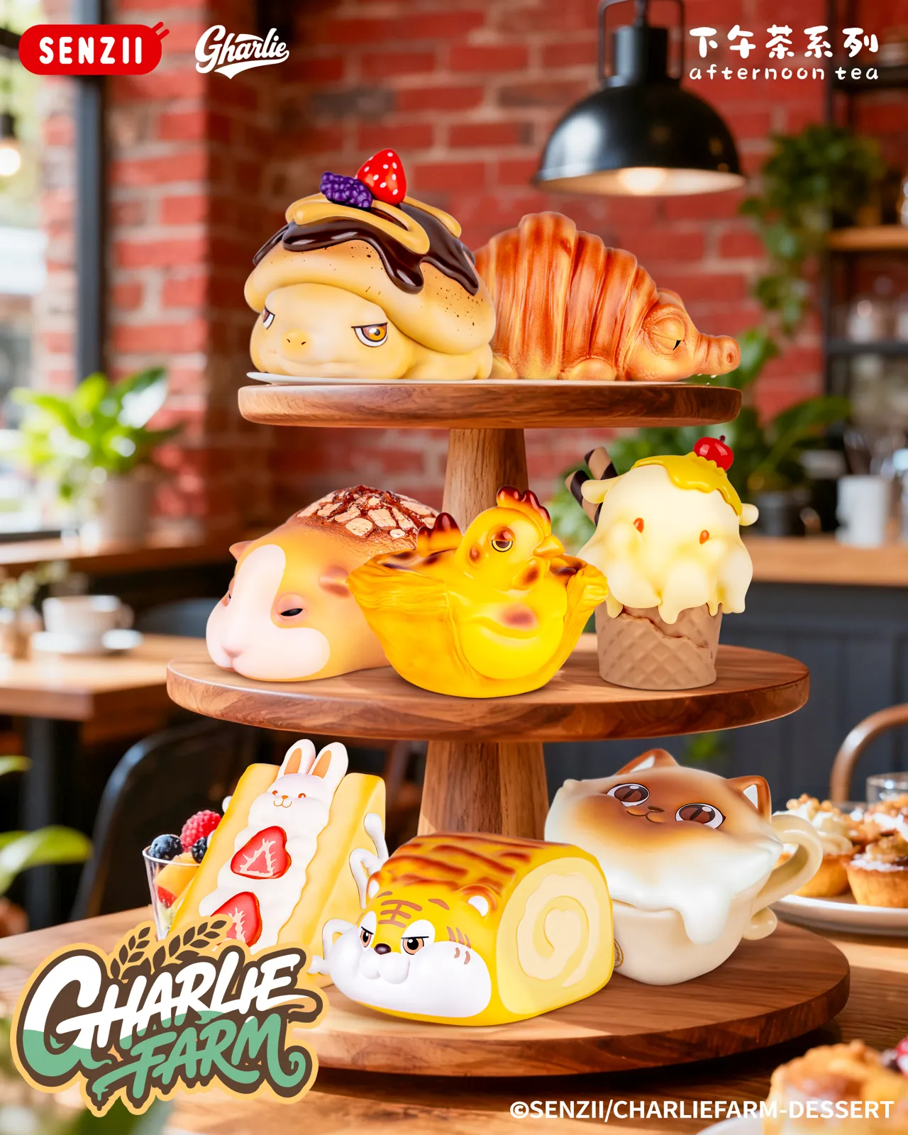 Charlie Afternoon Tea - Original Design Official Statue - Senzii Studio - Image 1