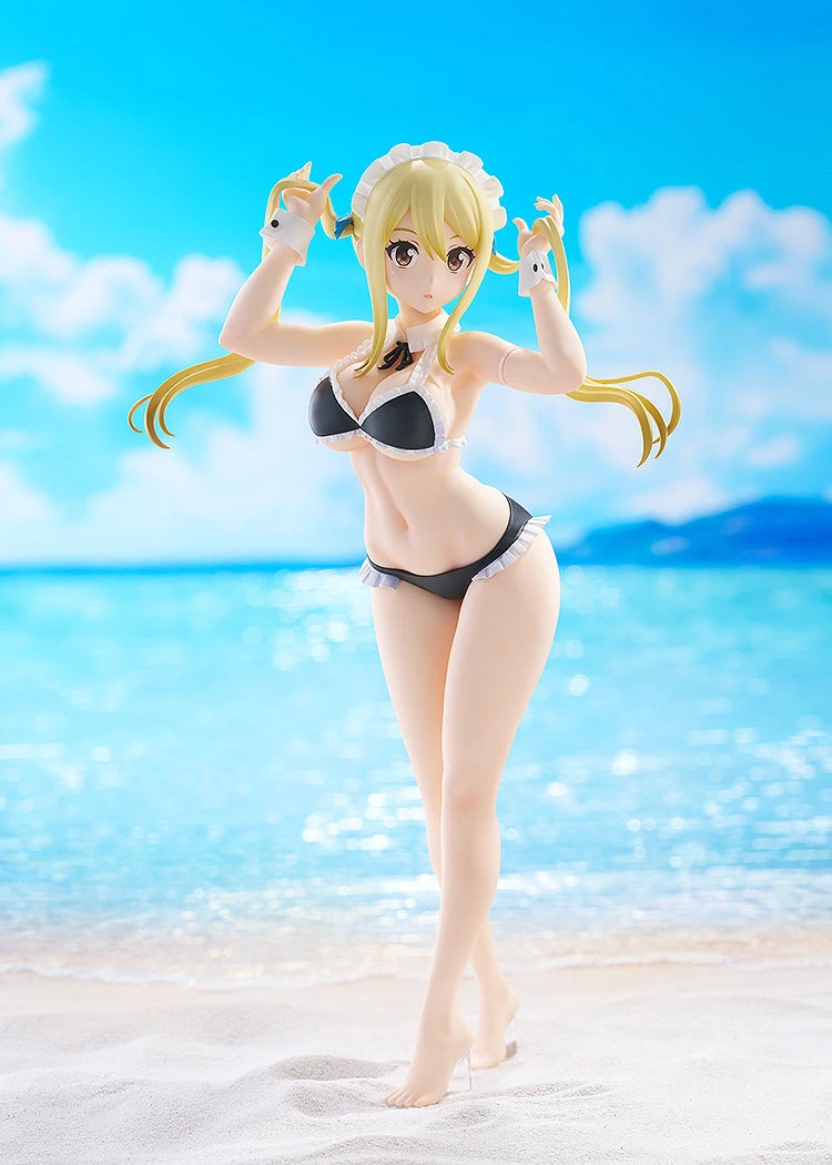 L Size POP UP PARADE Series Beach Queens Virgo Form Swimsuit Ver. Lucy Heartfilia - Fairy Tail Official Statue - Good Smile Company - Image 1