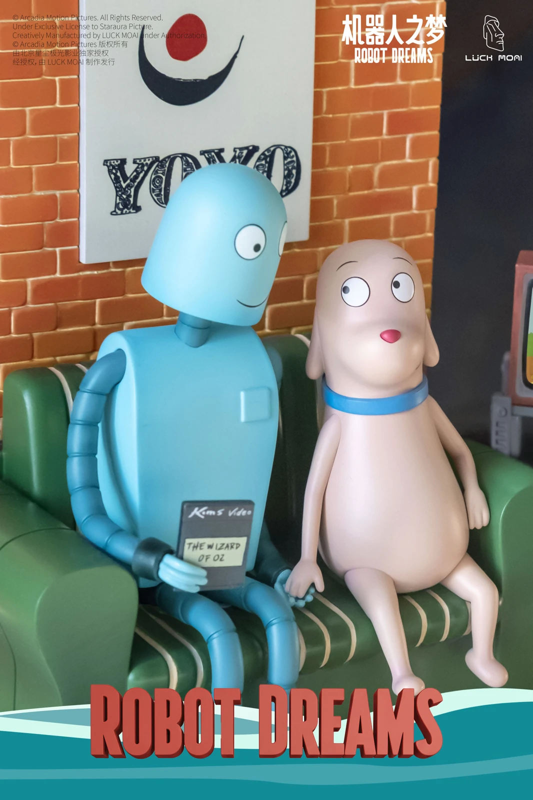 Licensed Dog & Robot - Robot Dreams Resin Statue - LUCK MOAI Studio - Image 2