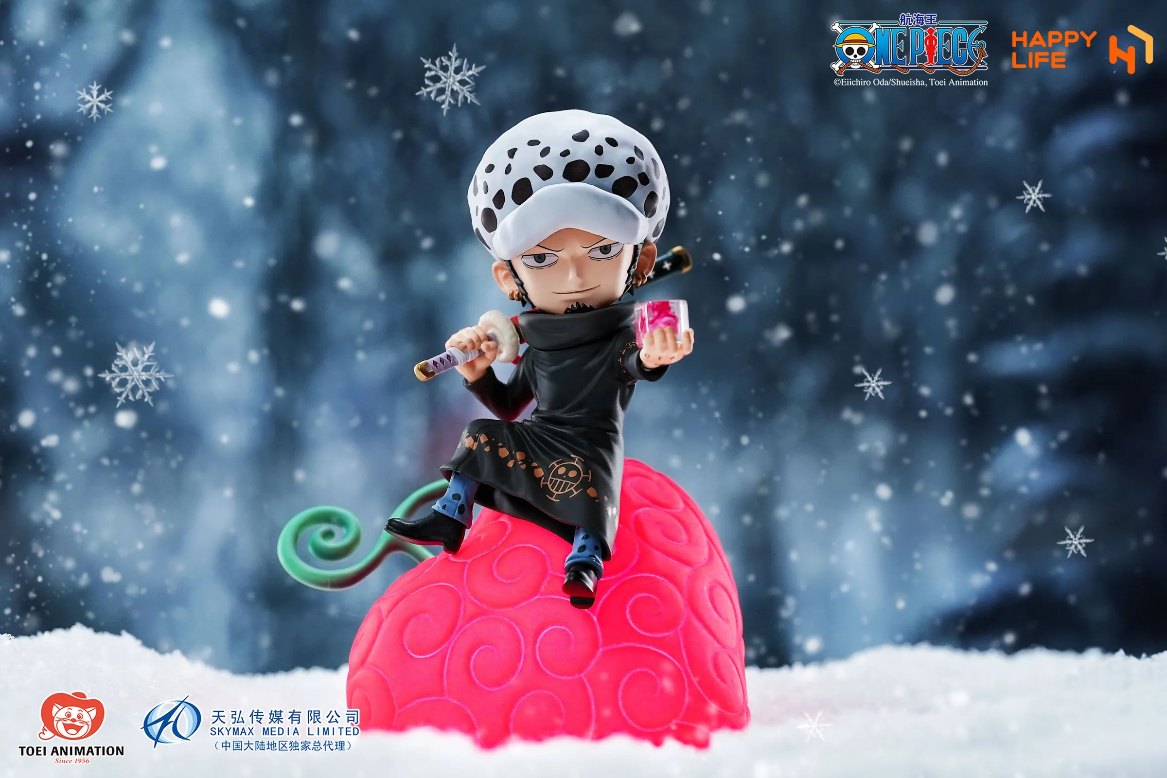 Licensed Devil Fruit Series Trafalgar D. Water Law Sound-Activated Night Lamp with LED - ONE PIECE Statue - HAPPY LIFE Studio - Image 2