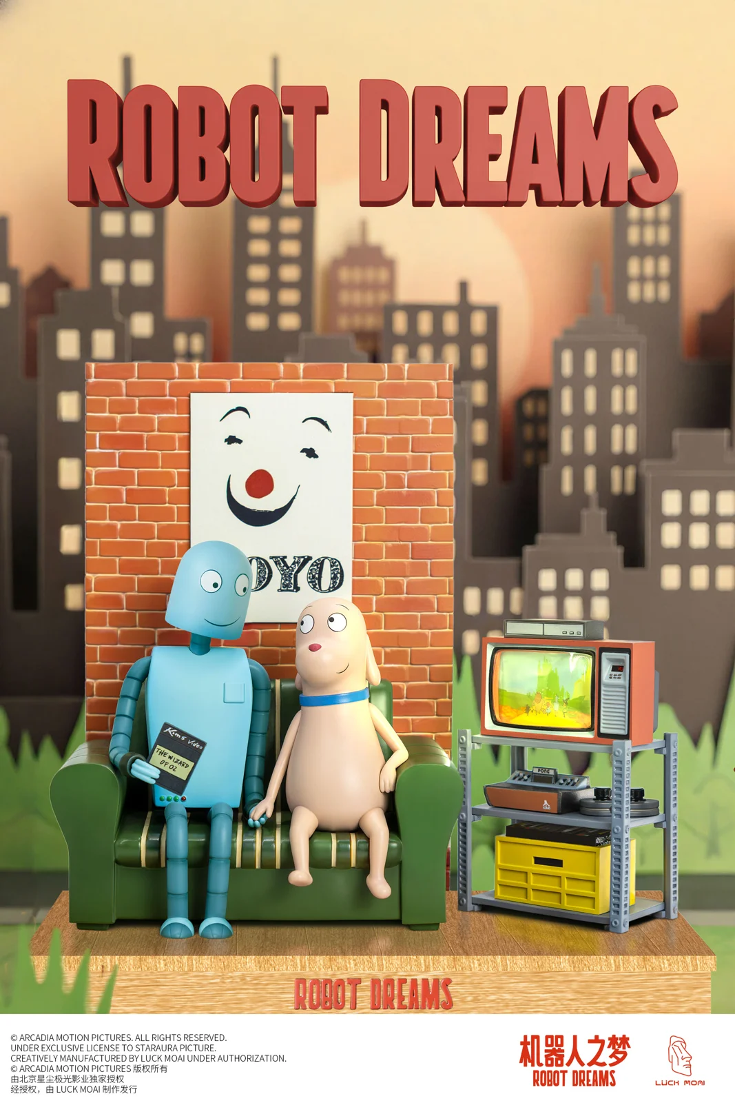 Licensed Dog & Robot - Robot Dreams Resin Statue - LUCK MOAI Studio - Image 1