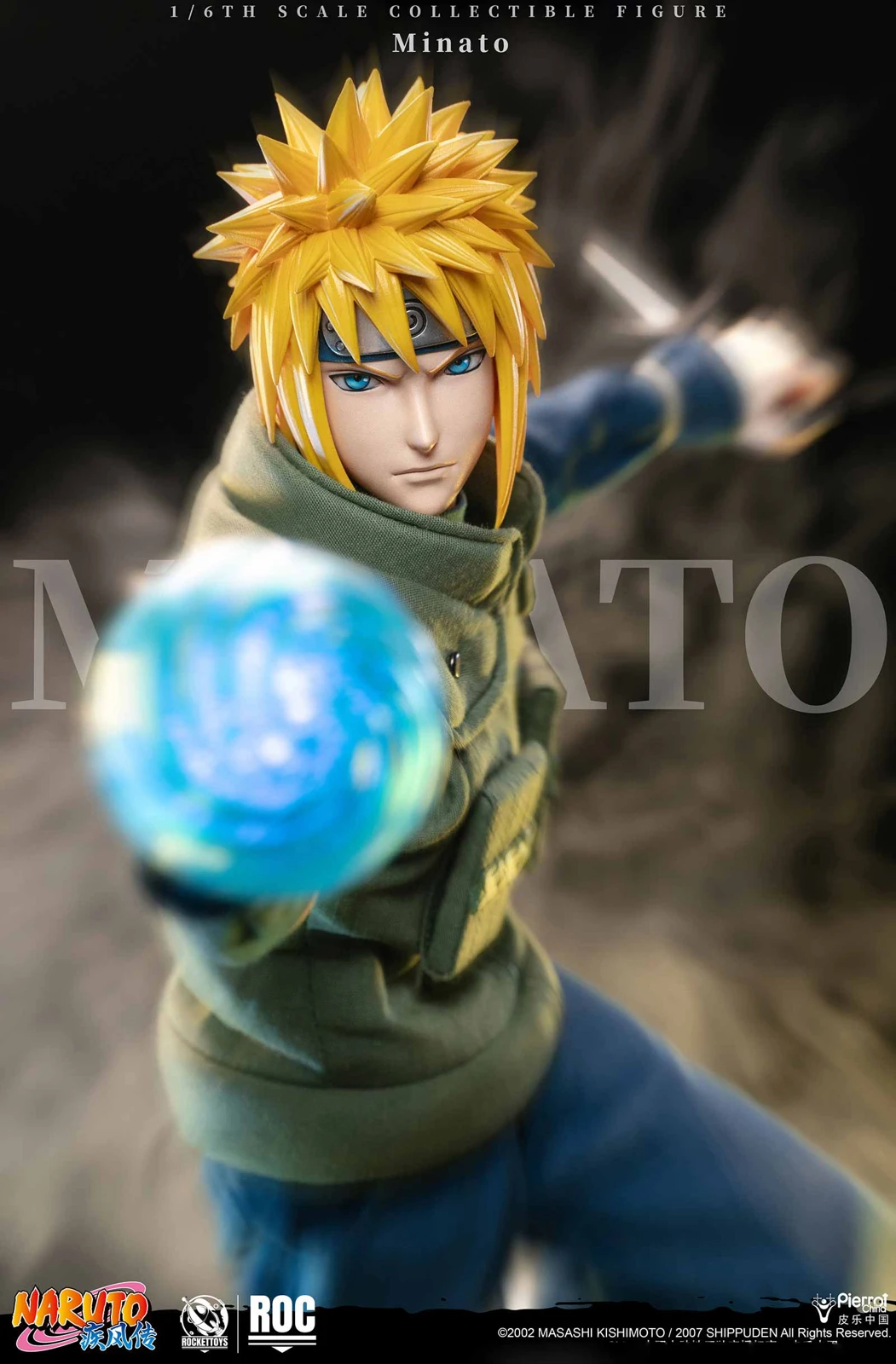 1/6 Scale Licensed Movable Konoha's Yellow Flash Ver. Minato Namikaze - Naruto: Shippuden Resin Statue - Pierrot China - Image 5