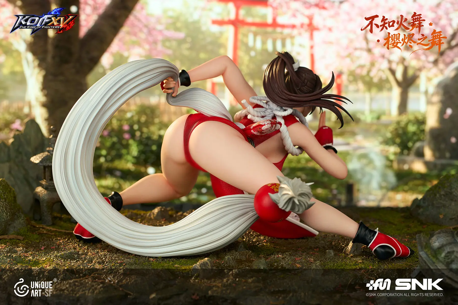 1/6 Scale Licensed Blossom Ember Dance Mai Shiranui - Street Fighter Statue - Unique Art Studios - Image 2