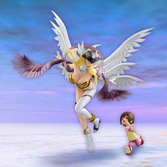 Second Edition G.E.M. Series Angewomon & Kari Kamiya - Digimon Official Statue - MegaHouse - Image 1