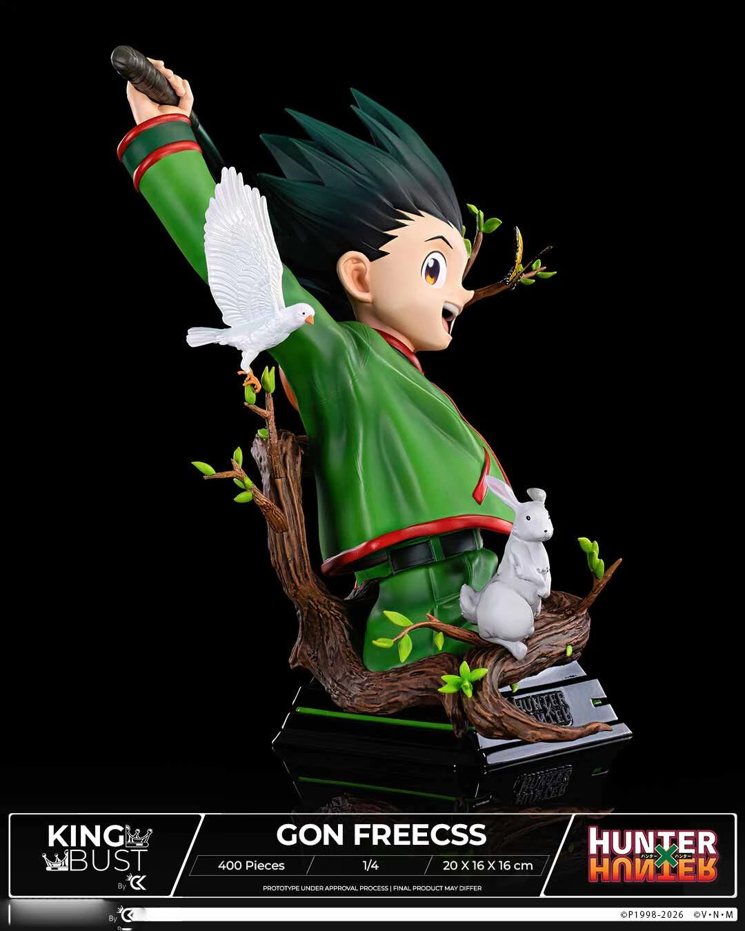 1/4 Scale Licensed Gon Freecss Bust Statue - HUNTER X HUNTER Resin Statue - Cartoon Kingdom Studio - Image 2