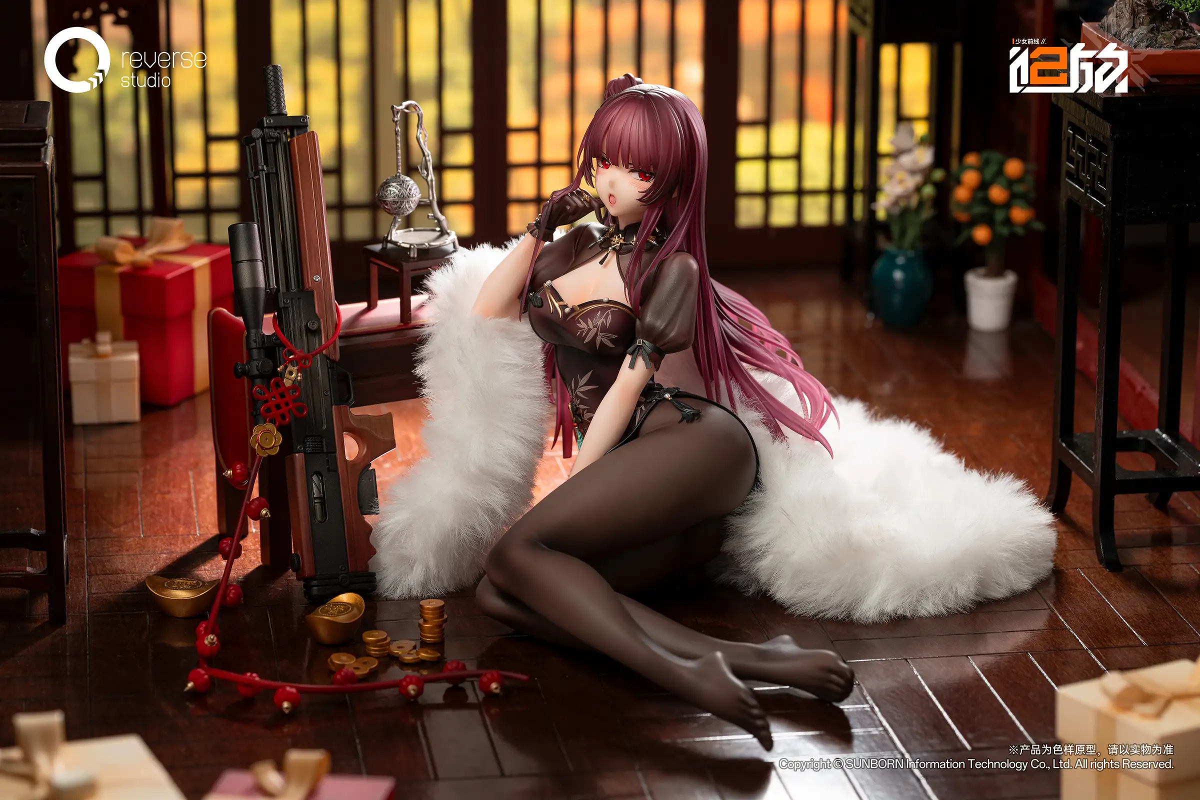 1/6 Scale Embroidered Bamboo, Blooming Shadows Ver. Makiatto - Girls' Frontline 2: Exilium Official Statue - Reverse Studios - Image 1