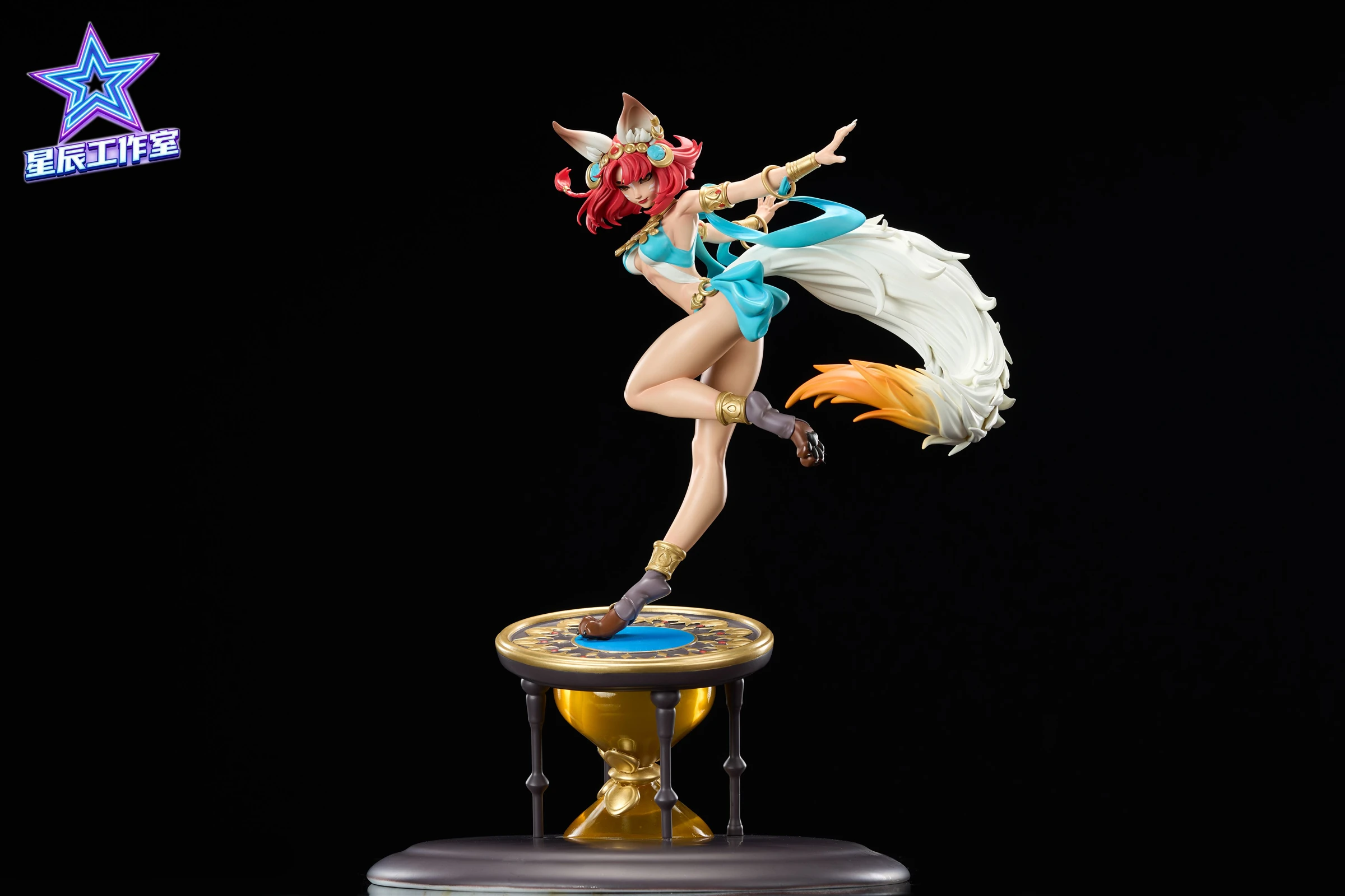 1/6 Scale Licensed Fiery Spirit Dance Ahri - League of Legends (LOL) Resin Statue - XC-Studio - Image 2
