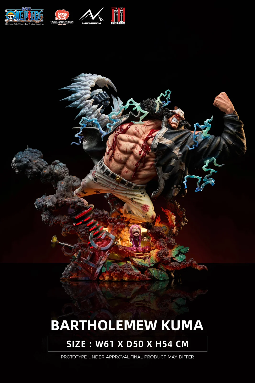 Bartholomew Kuma with LED - ONE PIECE Official Resin Statue - JIMEI Palace Studios - Image 1