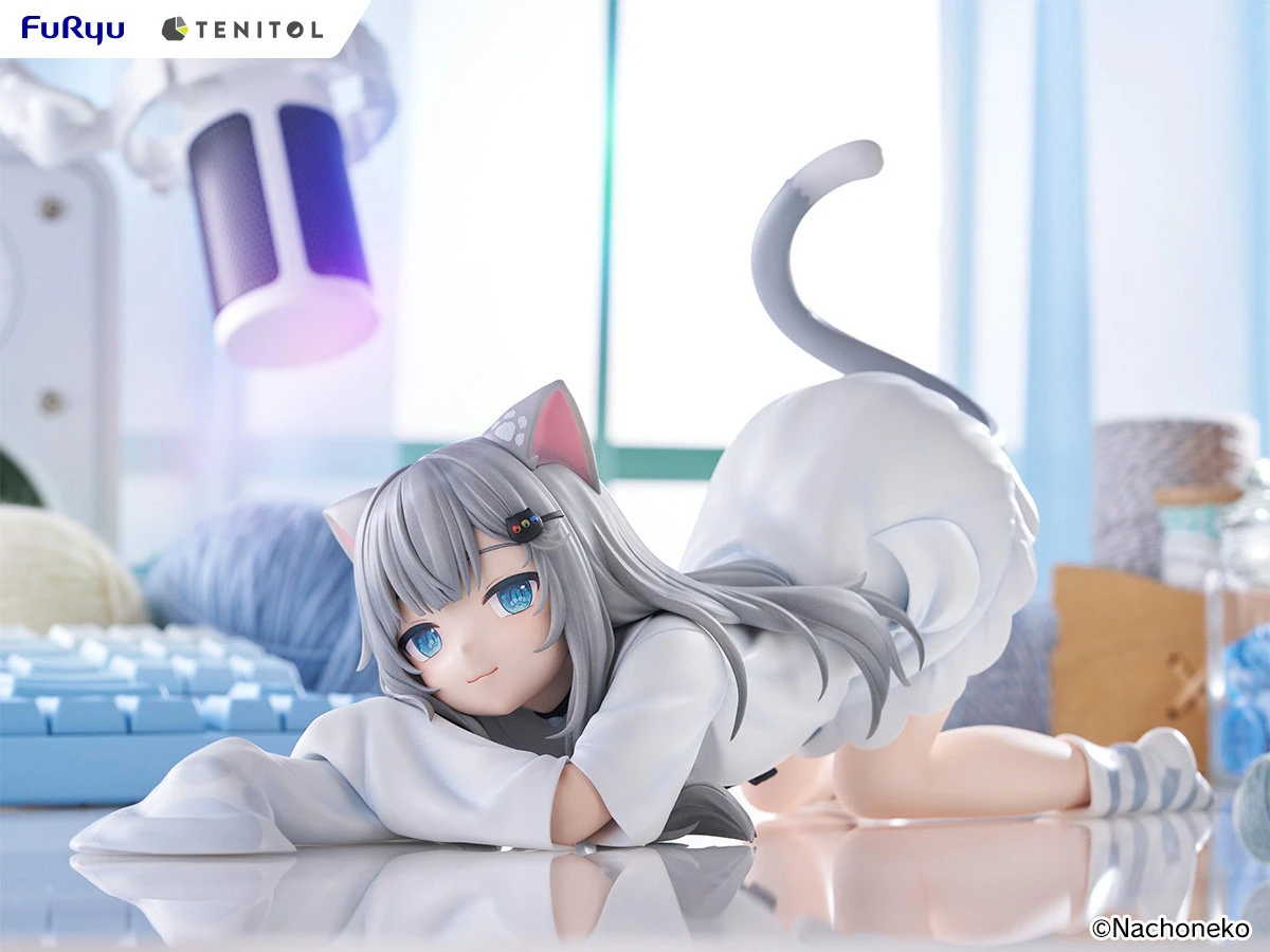Tenitol Series Nachoneko Large Noodle Stopper - VTuber Official Statue - FURYU Studios - Image 2