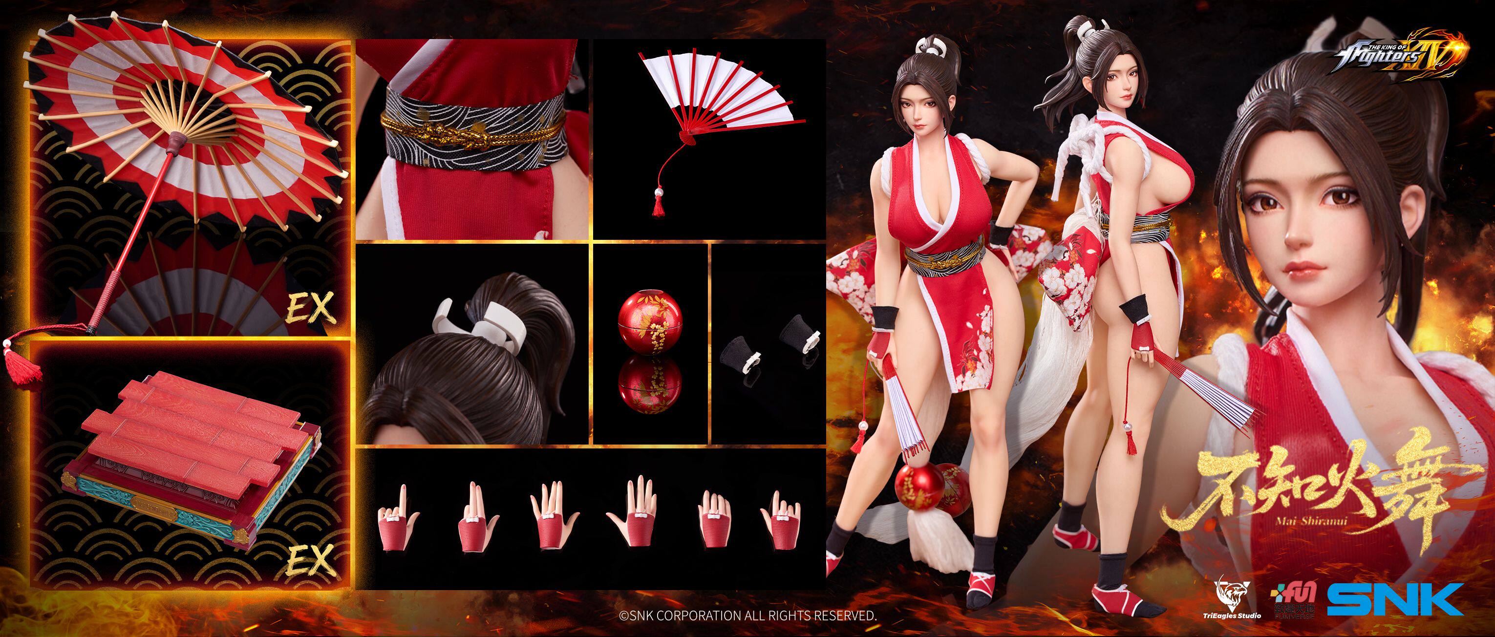 1/6 Scale Licensed Movable Mai Shiranui - The King of Fighters Statue - TriEagles Studio - Image 1