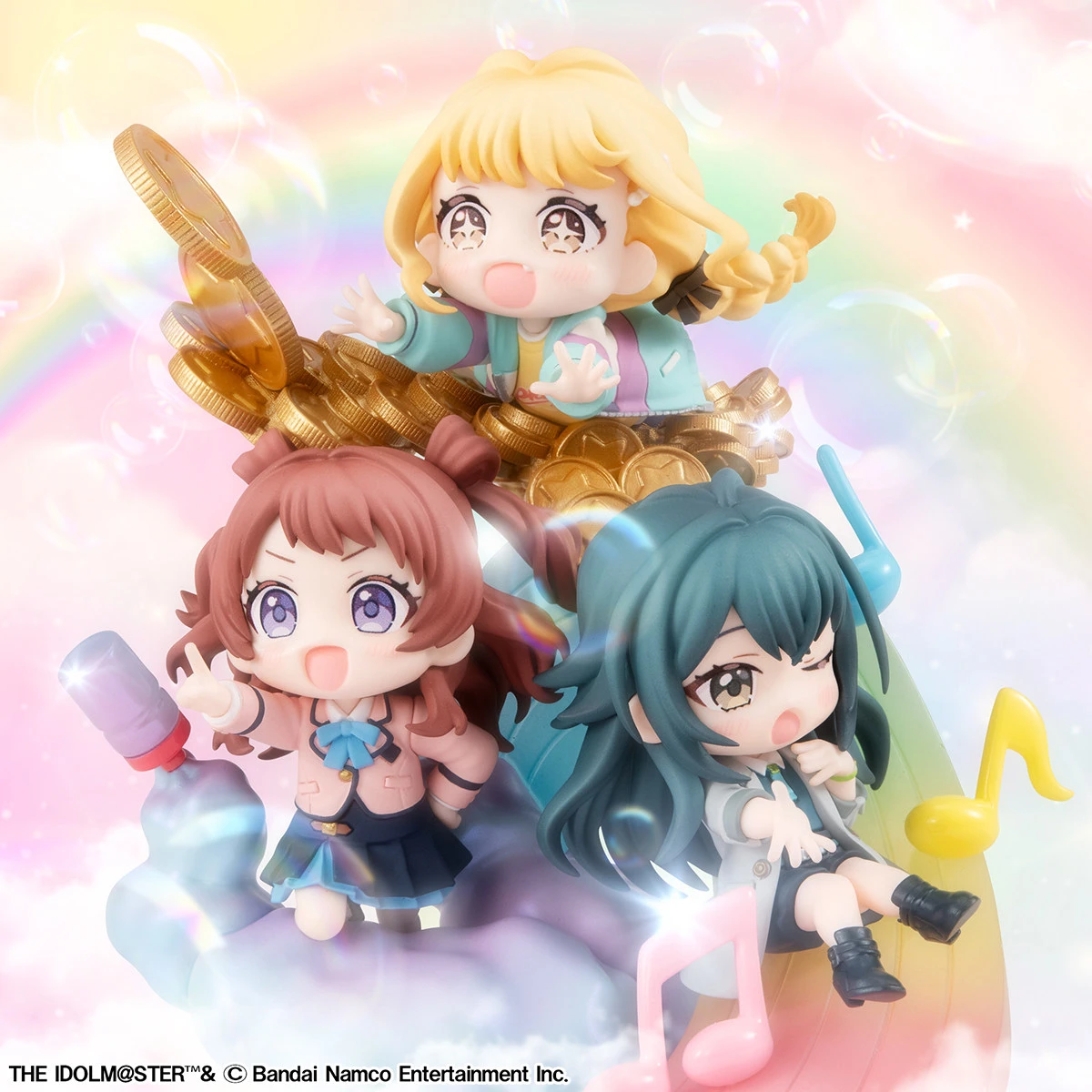 Saki Hanami & Temari Tsukimura & Kotone Fujita - Gakuen Idolmaster Official Statue - MegaHouse - Image 2