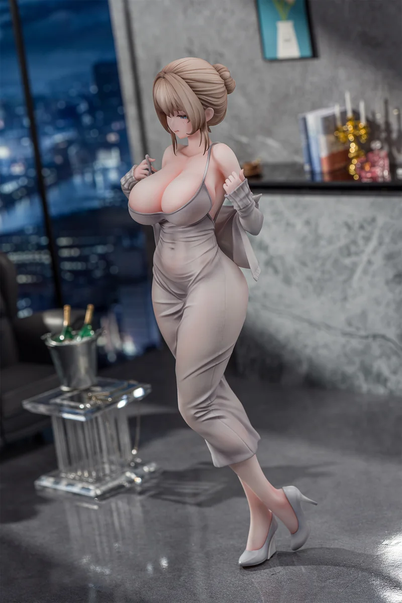 "Official KAWA DESIGN 1/6 Irene figure statue, captured from multiple angles, highlighting her serene beauty, alluring pose, and exquisite sculpted."