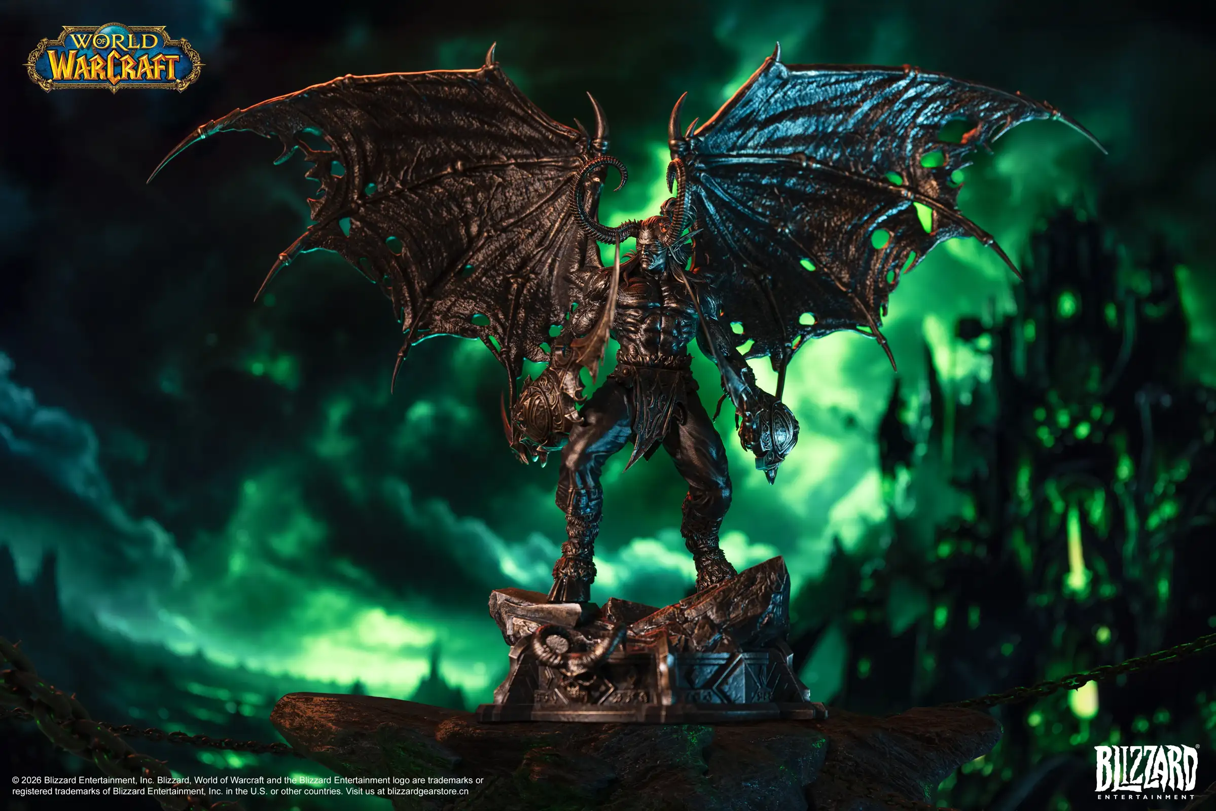 Bronze Colour Illidan Stormrage - World of Warcraft Official Statue - Blizzard Entertainment - Image 1