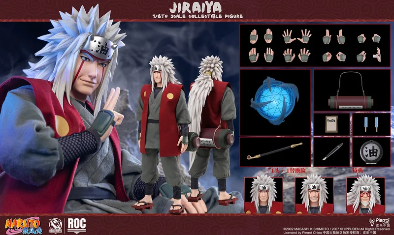 1/6 Scale Licensed Movable Jiraiya with LED - Naruto: Shippuden Statue - ROCKET TOYS Studio - Image 4
