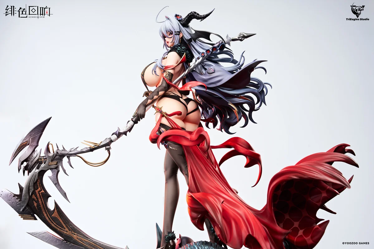 "Officially licensed Demonica Scarlet Echoes 1/4 Collector's Edition statue by TES Studio, featuring exquisite dark fantasy gothic elegance."