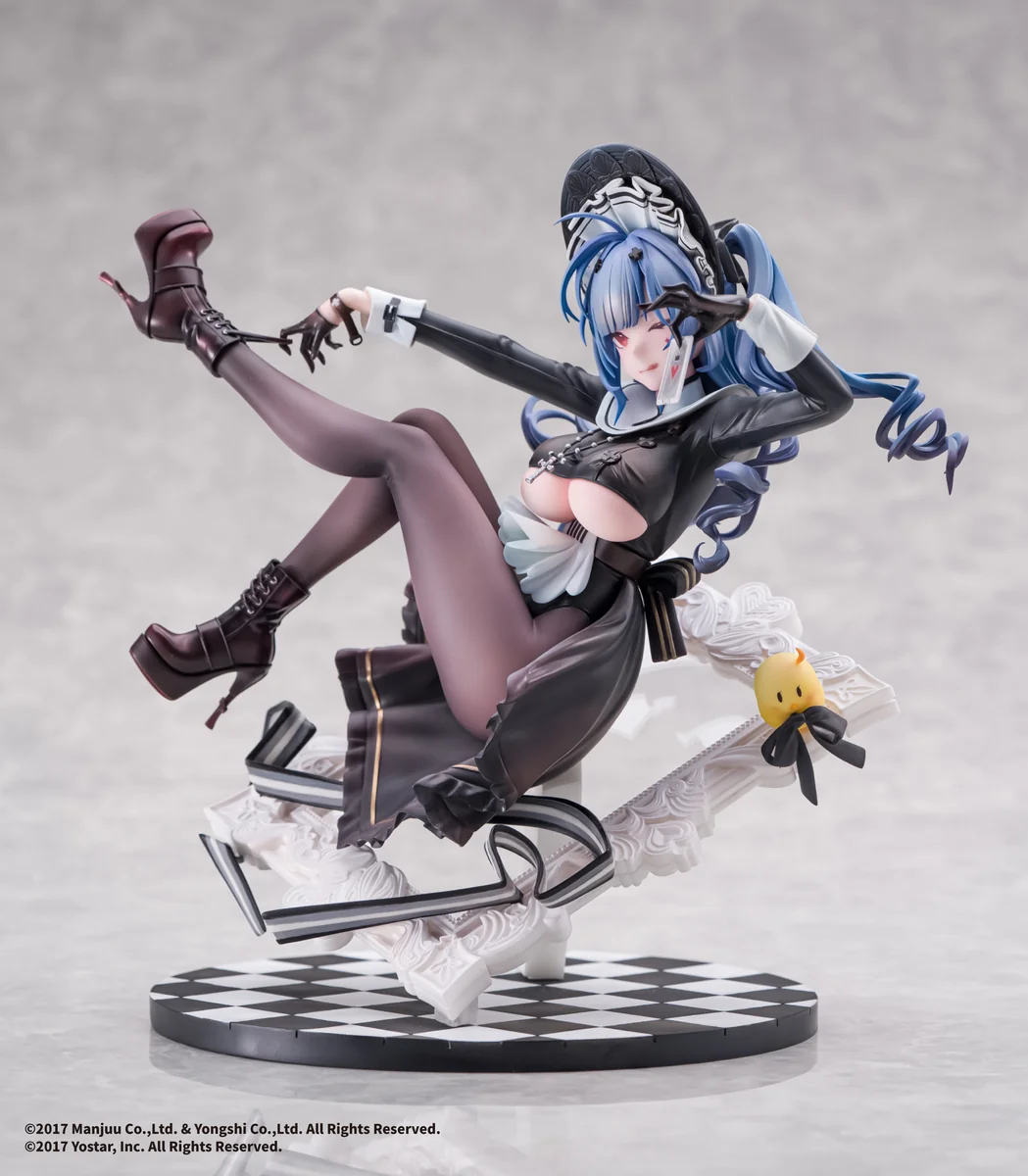 "Officially licensed Azur Lane Marco Polo 1/7 scale figure, showcasing her regal elegance and the intricate white and gold gown details"