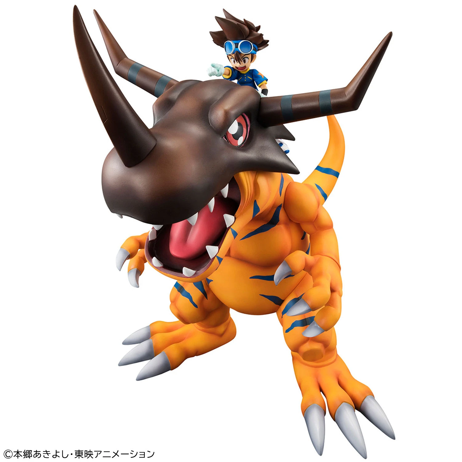Second Edition G.E.M. Series Greymon & Taichi Kamiya - Digimon Official Statue - MegaHouse - Image 1