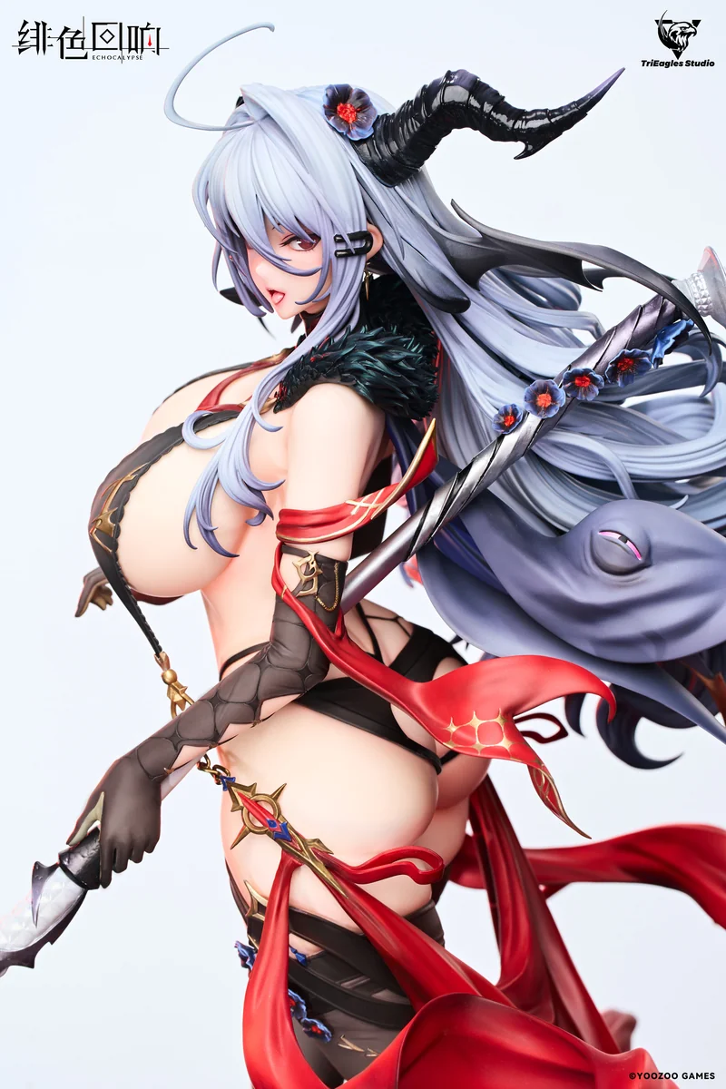 "Officially licensed Demonica Scarlet Echoes 1/4 Collector's Edition statue by TES Studio, featuring exquisite dark fantasy gothic elegance."
