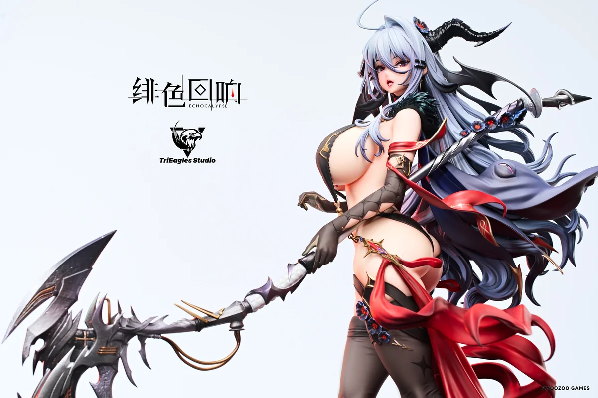 "Officially licensed Demonica Scarlet Echoes 1/4 Collector's Edition statue by TES Studio, featuring exquisite dark fantasy gothic elegance."