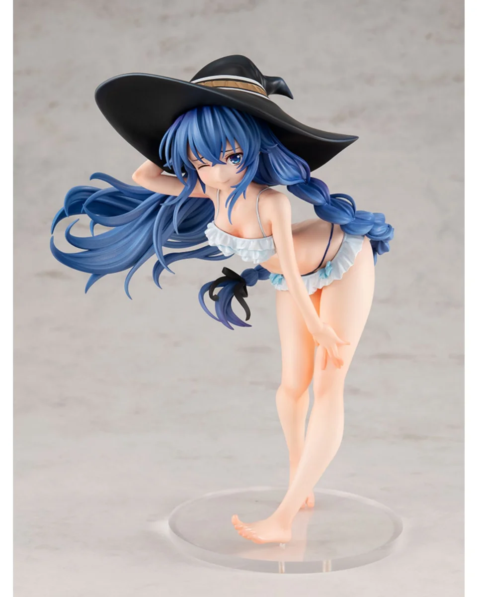 Dynamic Lucrea Roxy swimsuit figure by MegaHouse, showcasing vibrant details, stunning water effects, and playful charm from various angles.