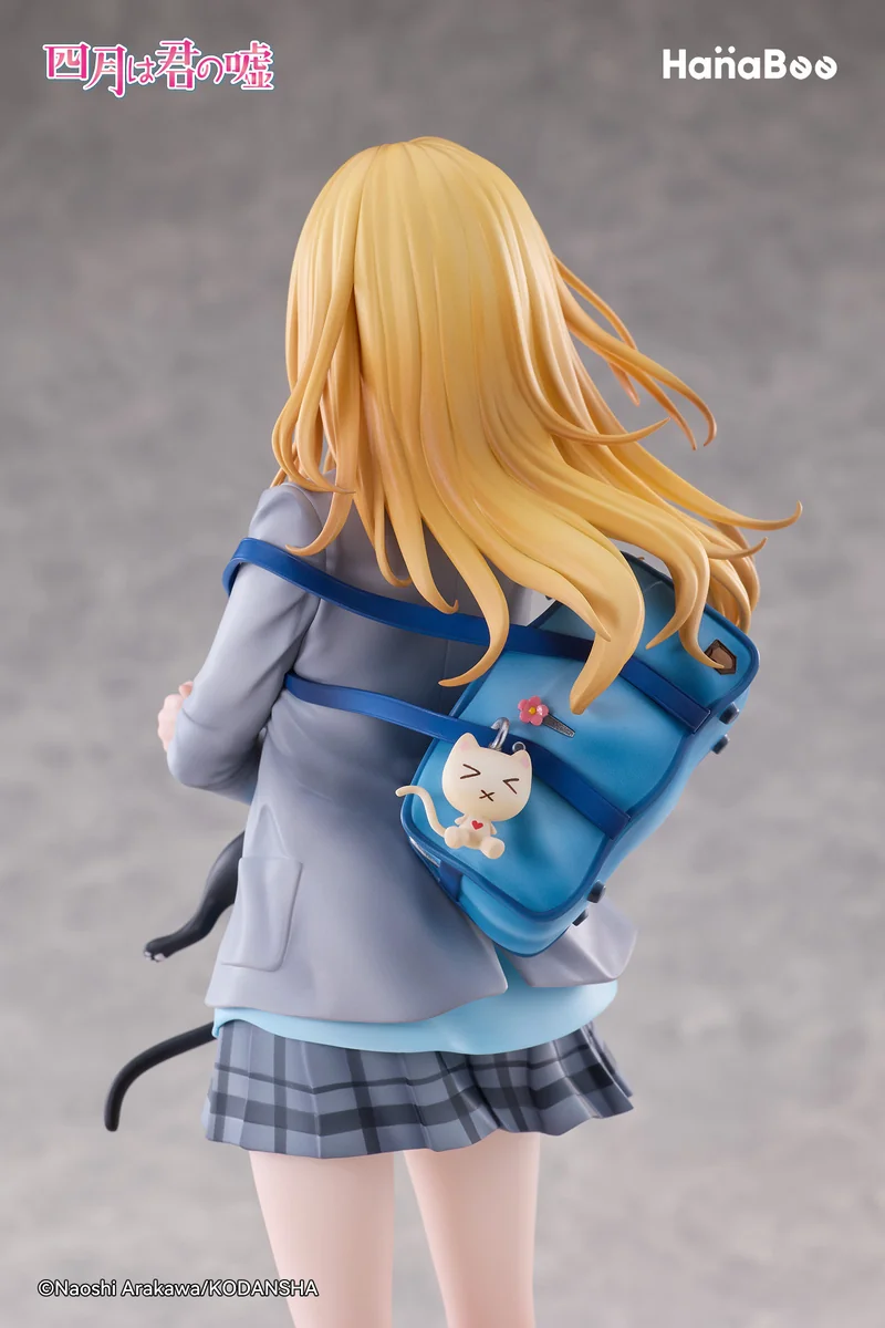 "Officially Licensed Kaori Miyazono 1/6 scale figure by Hanabee Studio. Gallery views highlight her dynamic violin pose, vibrant details, and elegant."