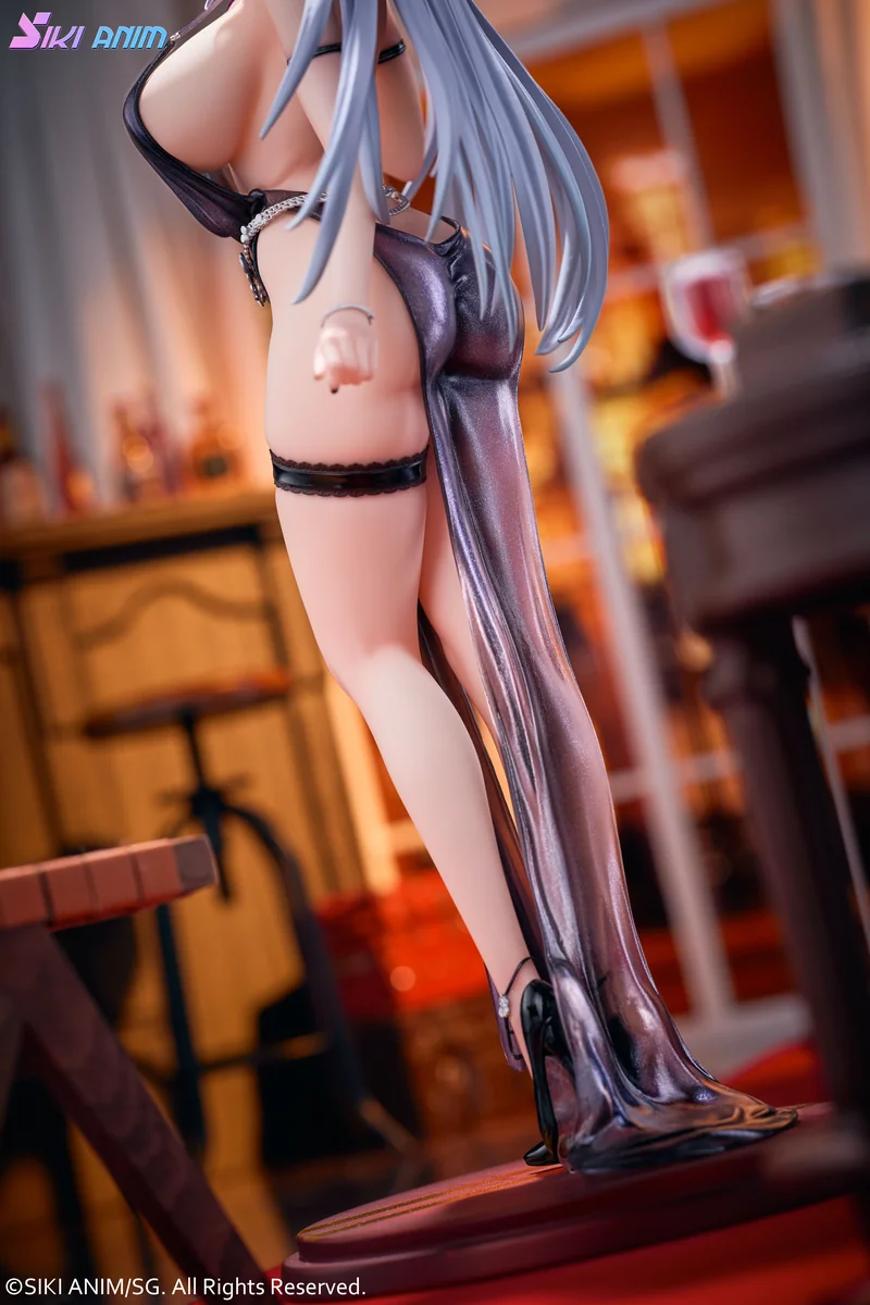 "Detailed views of the 1/6 Licensed Shion Alfiniere Gown Version Statue, showcasing its exquisite gown design and premium sculpted details."