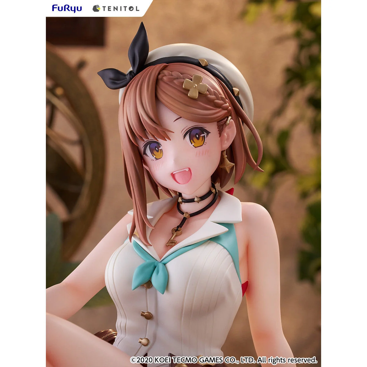 "Playful Ryza figure from Atelier Ryza. Multiple angles highlight her dynamic pose, iconic vibrant outfit, and exquisite sculpture."