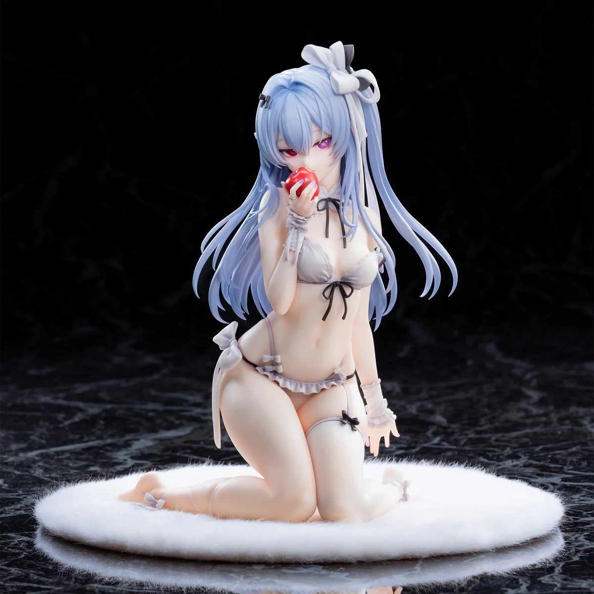 1/7 scale AIKO Niya 'Garden Fruit' figure, showcasing ethereal beauty amidst intricate flowers and fruits in a delicate miniature garden set.