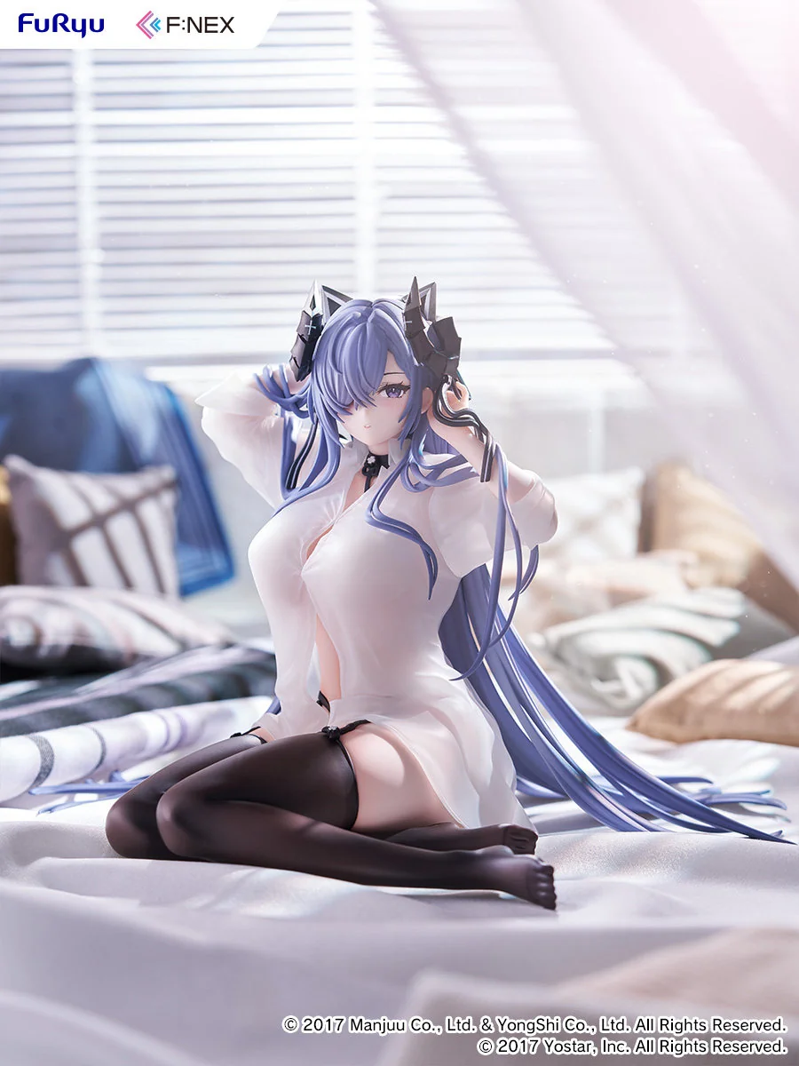 "Exquisite 1/6 Azur Lane August von Parseval Witch's Nap statue, showcasing her luxurious, ethereal repose with intricate details."