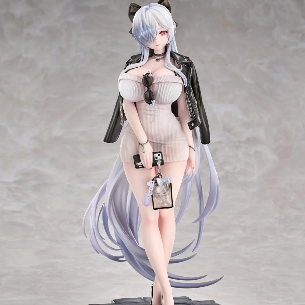 "Good Smile Company's exquisite NIKKE Cinderella figure in a dynamic, futuristic combat pose, showcasing intricate details of this premium Goddess."