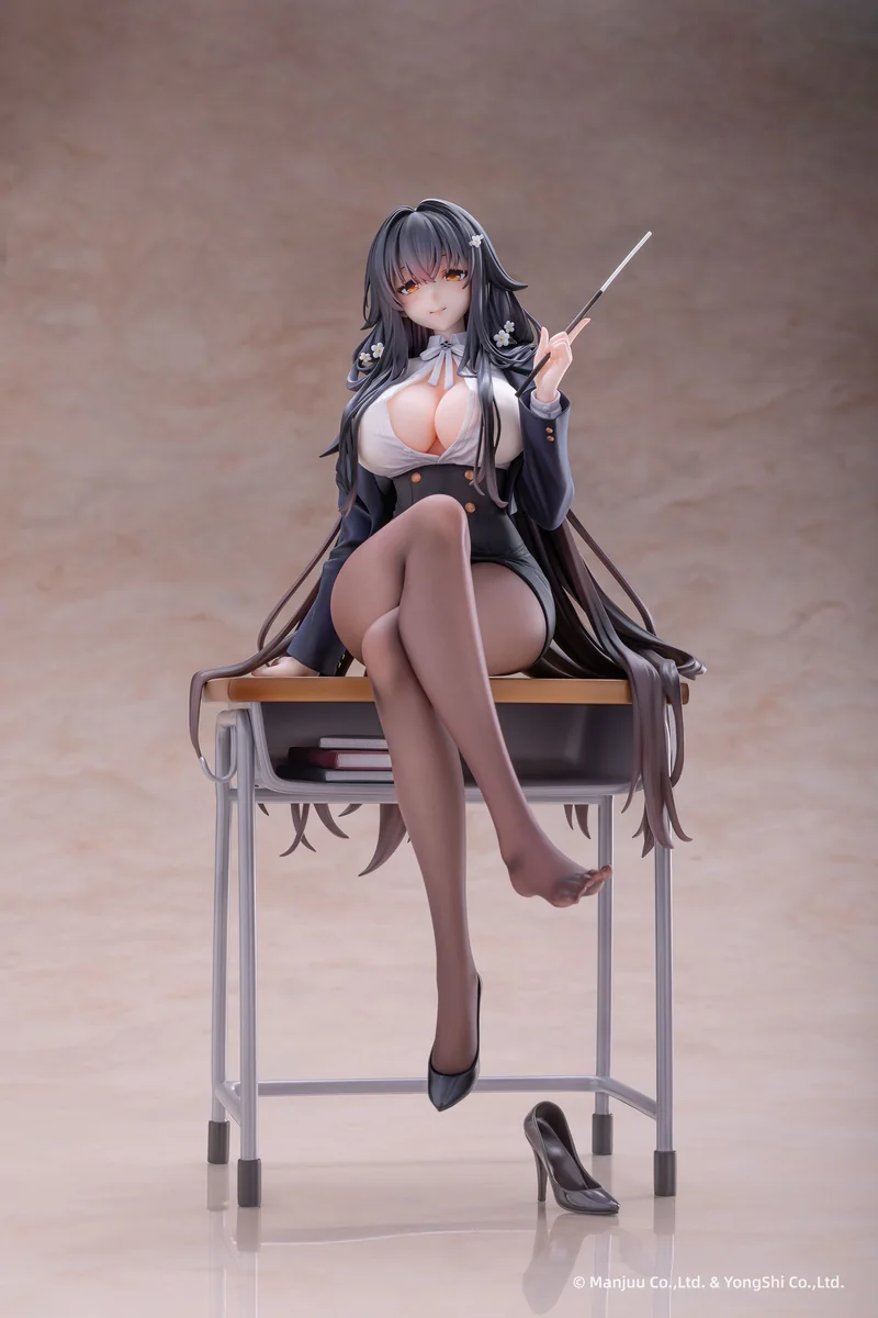 "Premium 1/6 Azur Lane Kii Guidance Class statue by AniGame Studio, displaying her dynamic school uniform pose and unique interchangeable stockings."