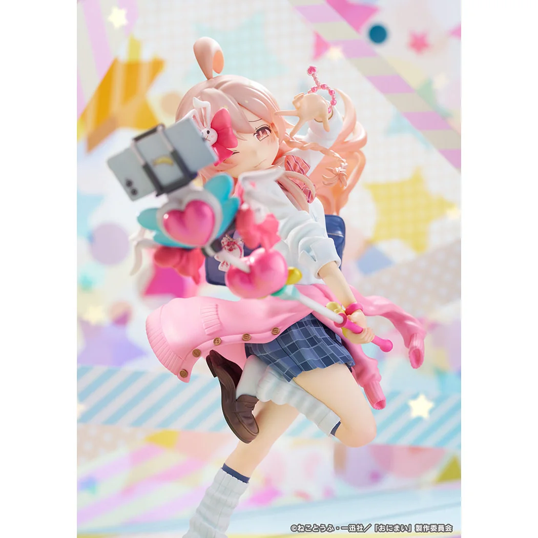 "Vibrant 1/6 Oyama Mahiro Heisei Gyaru figure. She displays a dynamic pose, playful rebellious charm, and authentic sculpt details from all angles."