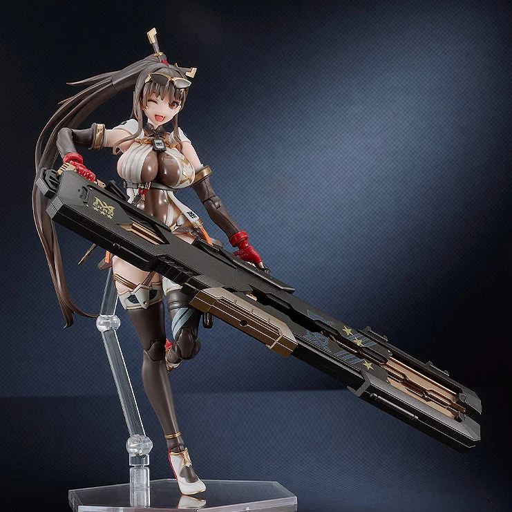 { "alt_text": "PLAMATEA MX-chan model kit, Max Factory. Vibrant, articulated, customizable anime with intricate futuristic details."