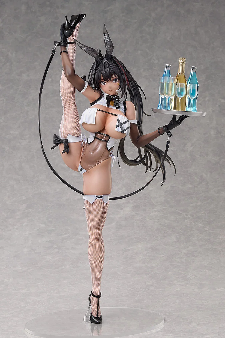 "Premium 1/4 scale Goddess of Victory: NIKKE Bay Bunny statue, showcasing her exquisite details and vibrant, alluring bunny girl pose."