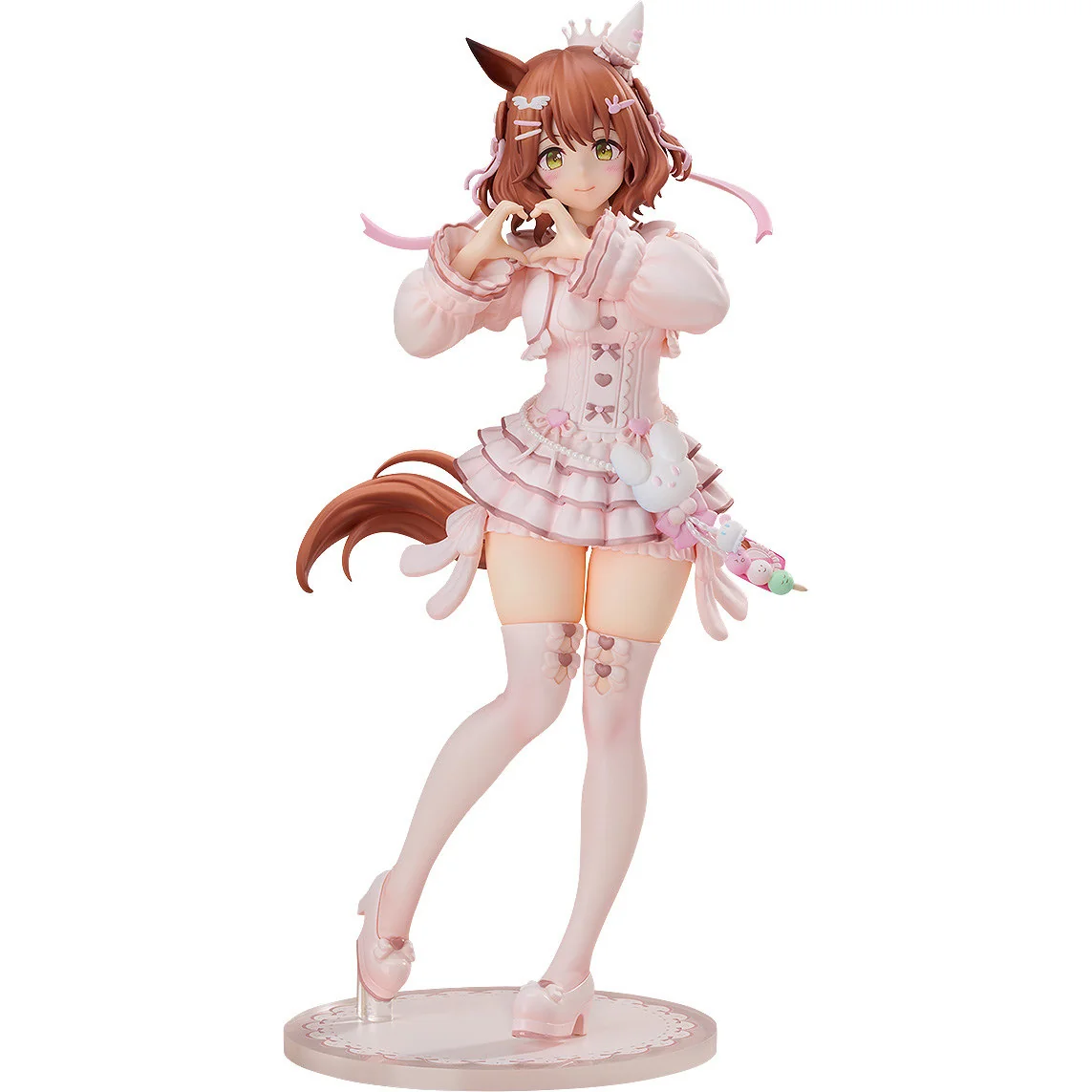 "Exquisite 1/7 Mayano Top Gun Sugar Confection figure. She's whimsically dressed in a pastel dessert outfit with sweet candy details."
