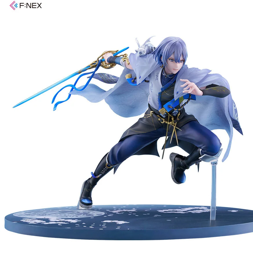 "Exquisite 1/7 F:NEX Nijisanji Rou Koyanagi statue, capturing the dynamic VTuber's performance and unique wolf-like charm with intricate details."