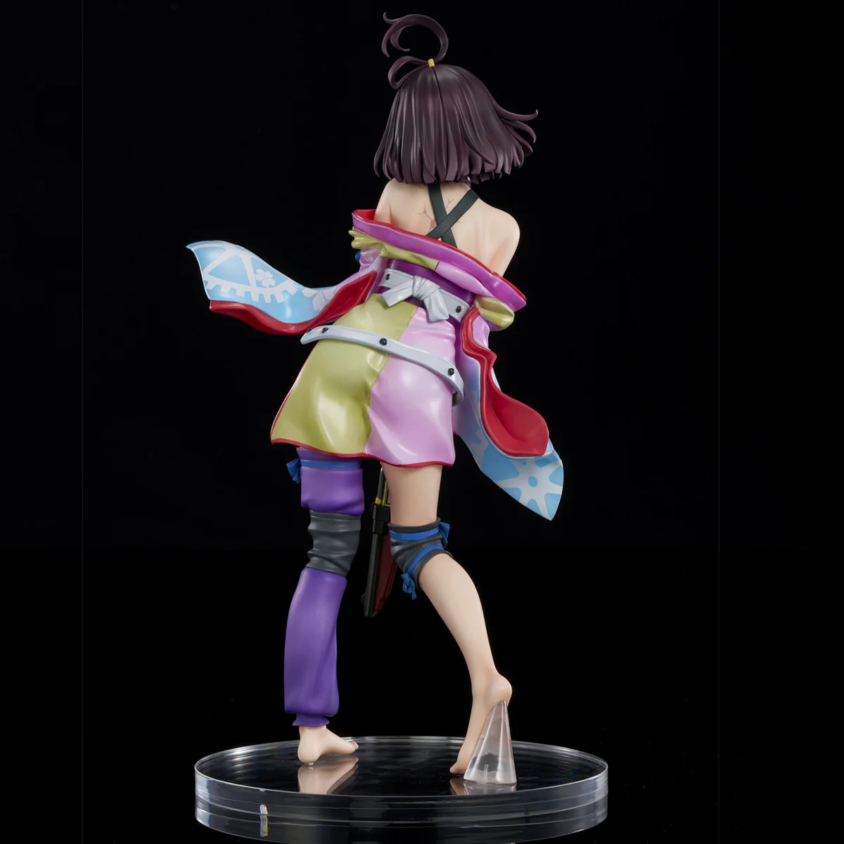 "Mumei Kabaneri of the Iron Fortress statue by Union Creative Studio showcasing exquisite dynamic sculpt, flowing attire, and delicate petal effect."