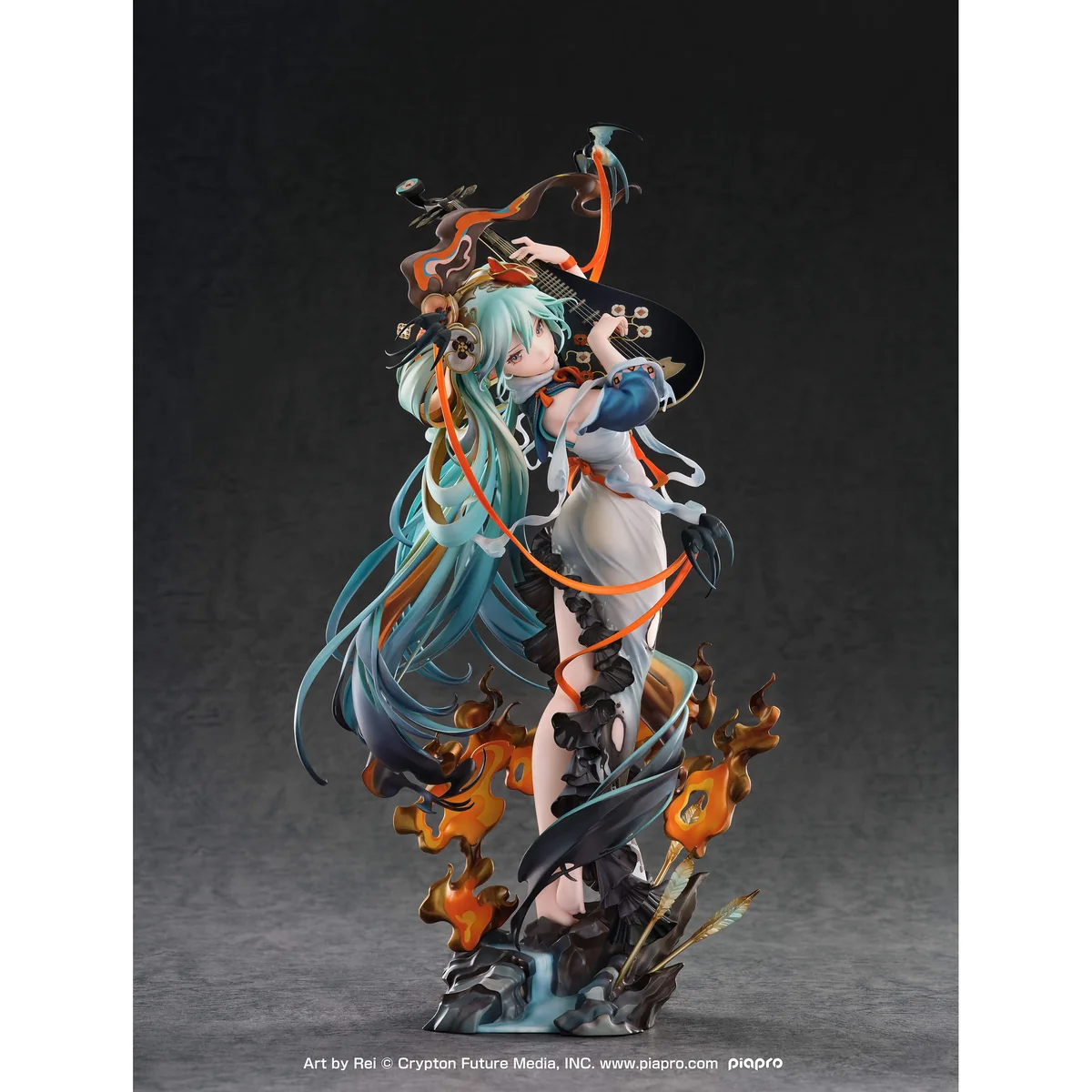 "Hatsune Miku Ambush Ver. Reissue figure, a premium GSC Vocaloid statue capturing Miku's iconic, dynamic Chinese warrior style with a sword."