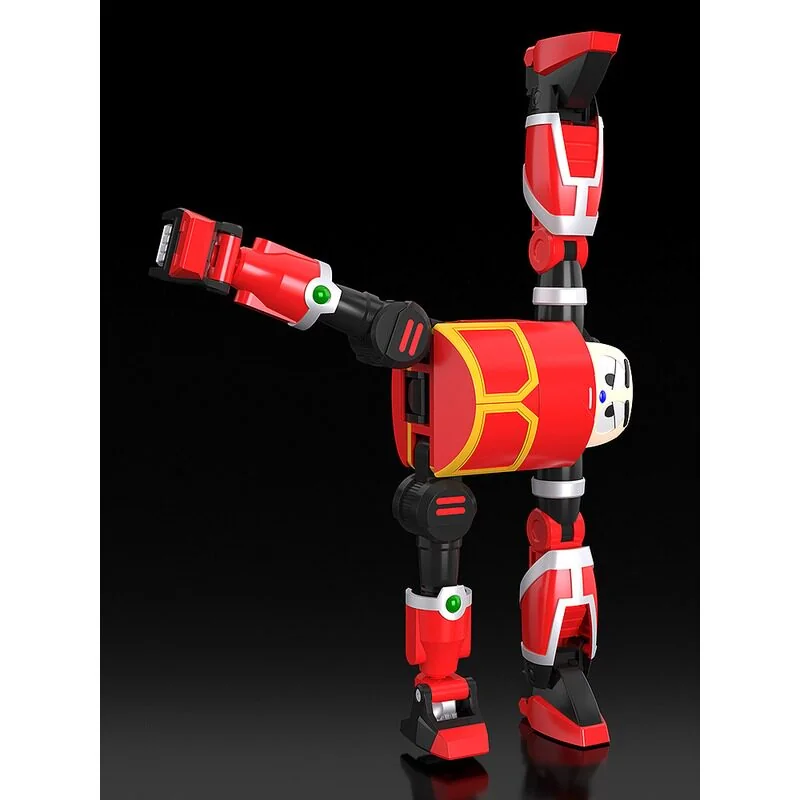 "Playful, articulated, transforming Kabutack model kit. Colors and details from dynamic angles, a B-Fighter Kabuto figure."