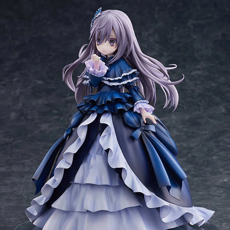 "AMAKUNI 1/7 Ghost Belle Yu-Gi-Oh! statue. Ethereal beauty, spectral effects, intricate details, and haunted graveyard base shown from multiple."